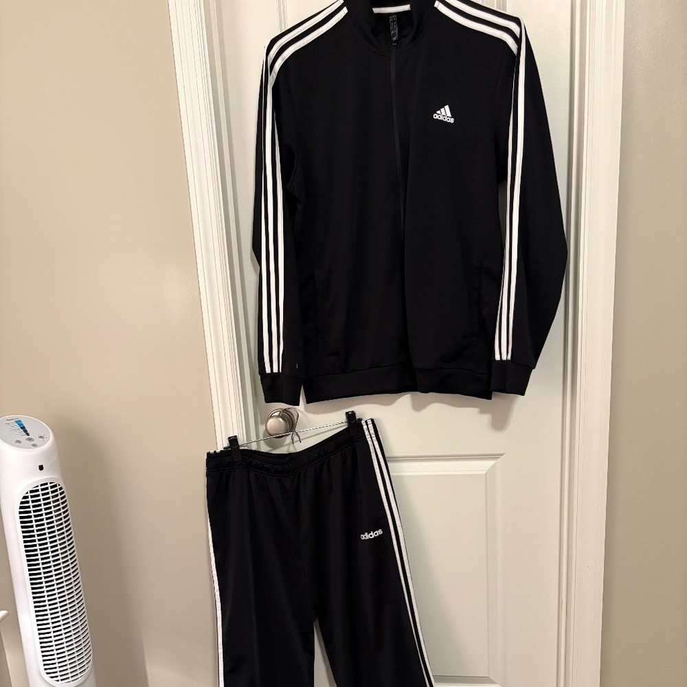 Men's Adidas Black Track Suit XL